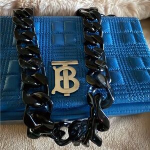 [AUTHENTIC] Burberry Blue Bag w/ Lucite Strap